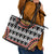 Cameroon Toghu Traditional Pattern Leather Tote Bag