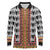 Cameroon Toghu Traditional Pattern Long Sleeve Polo Shirt