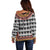 Cameroon Toghu Traditional Pattern Off Shoulder Sweater