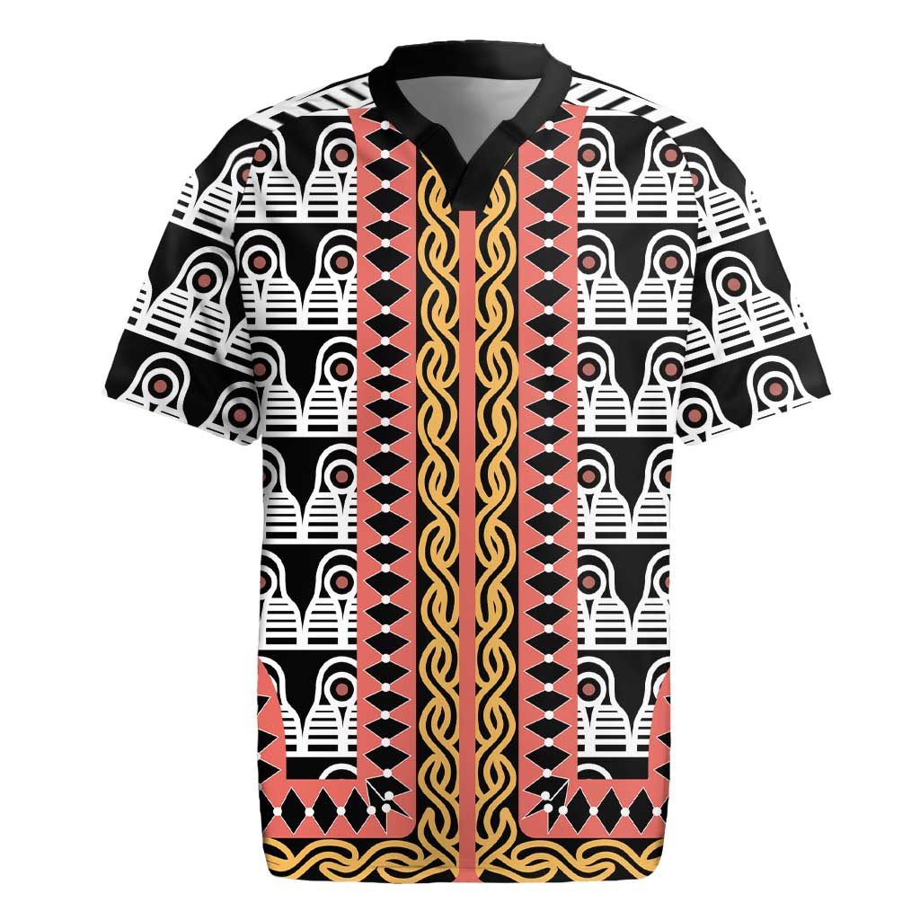 Cameroon Toghu Traditional Pattern Rugby Jersey