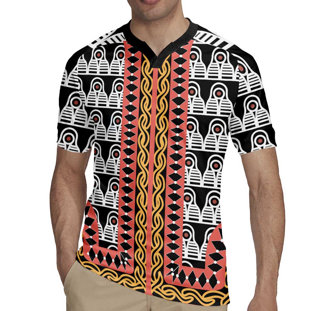 Cameroon Toghu Traditional Pattern Rugby Jersey