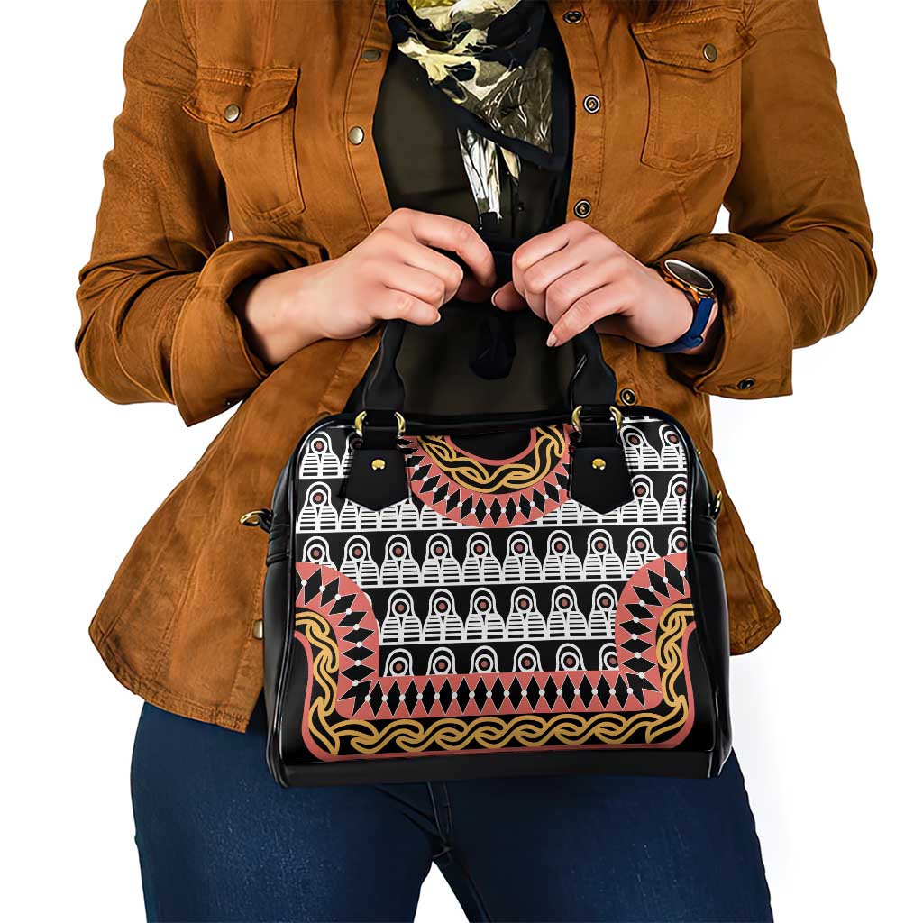 Cameroon Toghu Traditional Pattern Shoulder Handbag
