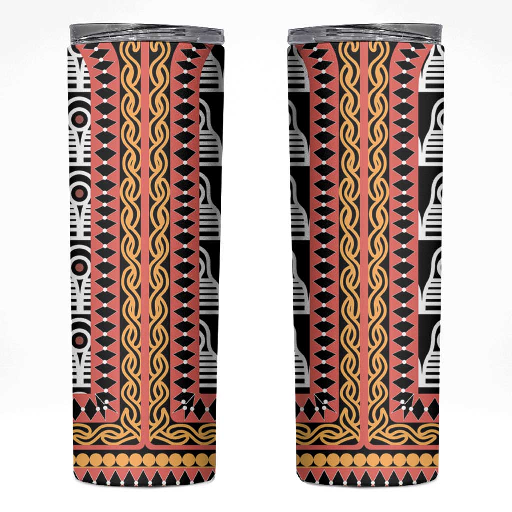 Cameroon Toghu Traditional Pattern Skinny Tumbler