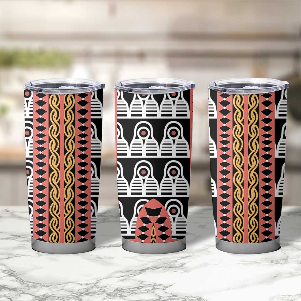 Cameroon Toghu Traditional Pattern Tumbler Cup