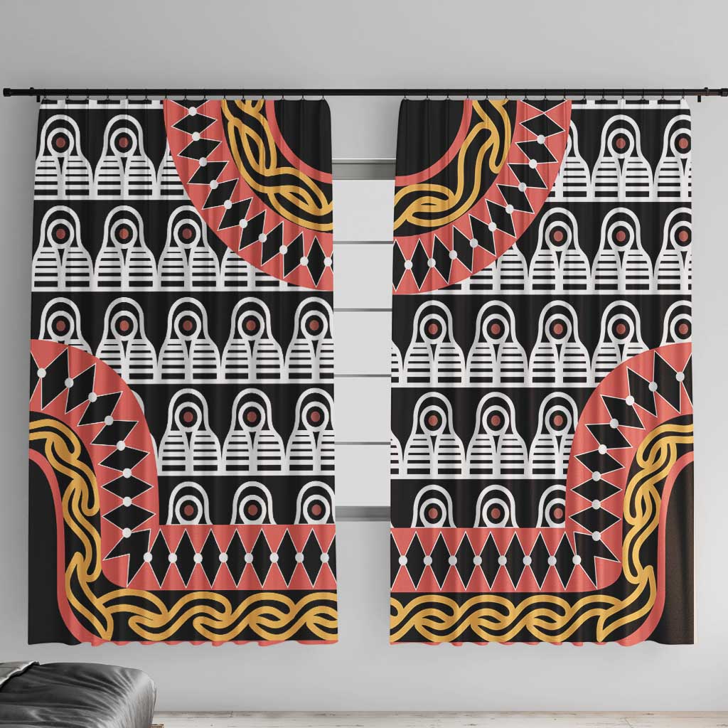 Cameroon Toghu Traditional Pattern Window Curtain