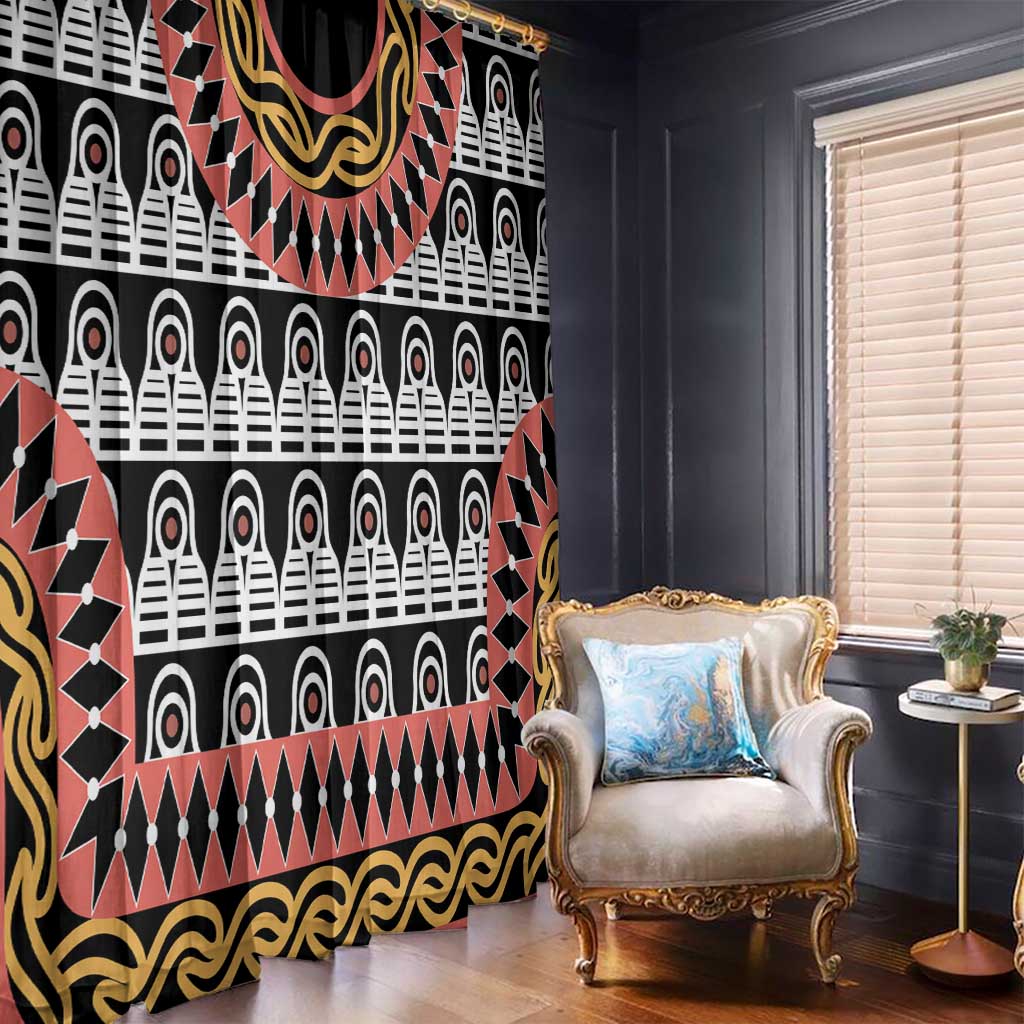 Cameroon Toghu Traditional Pattern Window Curtain