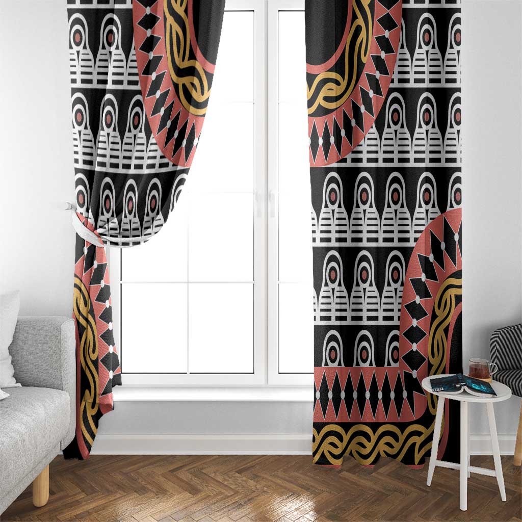 Cameroon Toghu Traditional Pattern Window Curtain