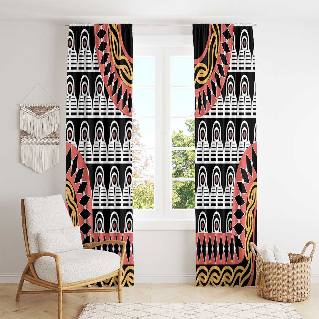 Cameroon Toghu Traditional Pattern Window Curtain