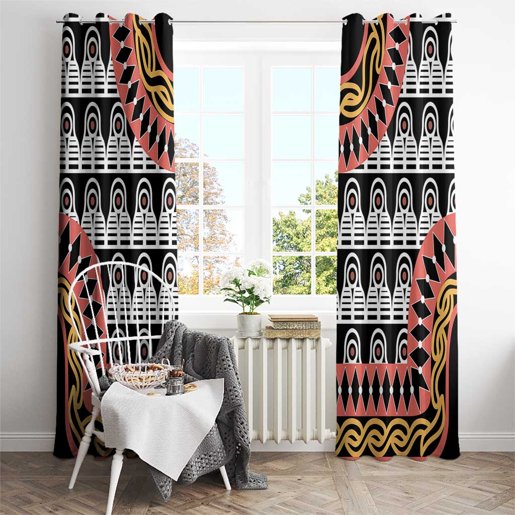 Cameroon Toghu Traditional Pattern Window Curtain