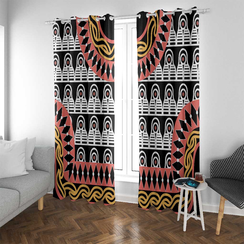 Cameroon Toghu Traditional Pattern Window Curtain