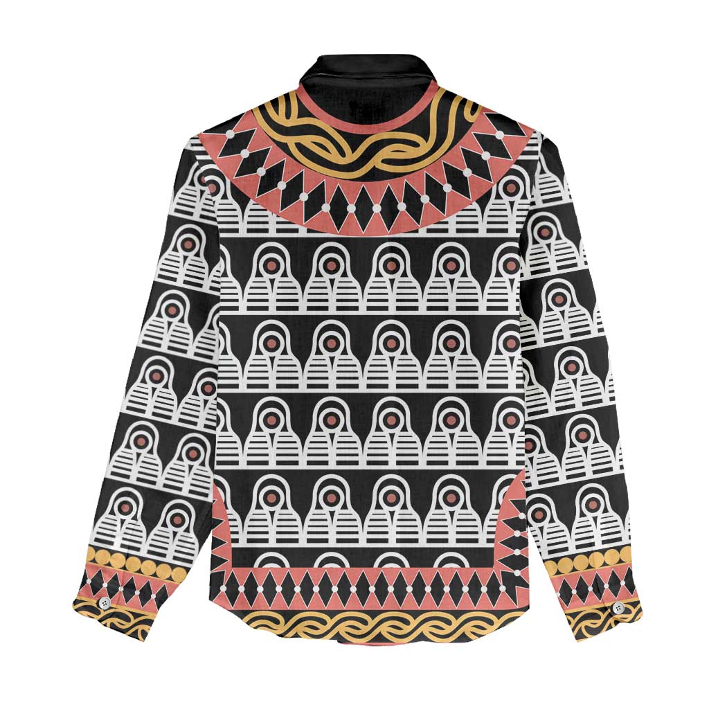 Cameroon Toghu Traditional Pattern Women Casual Shirt