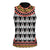 Cameroon Toghu Traditional Pattern Women Sleeveless Polo Shirt