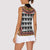 Cameroon Toghu Traditional Pattern Women Sleeveless Polo Shirt