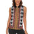 Cameroon Toghu Traditional Pattern Women Sleeveless Polo Shirt