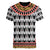 Cameroon Toghu Traditional Pattern Women V-Neck T-Shirt
