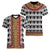 Cameroon Toghu Traditional Pattern Women V-Neck T-Shirt