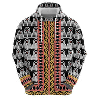 Cameroon Toghu Traditional Pattern Zip Hoodie