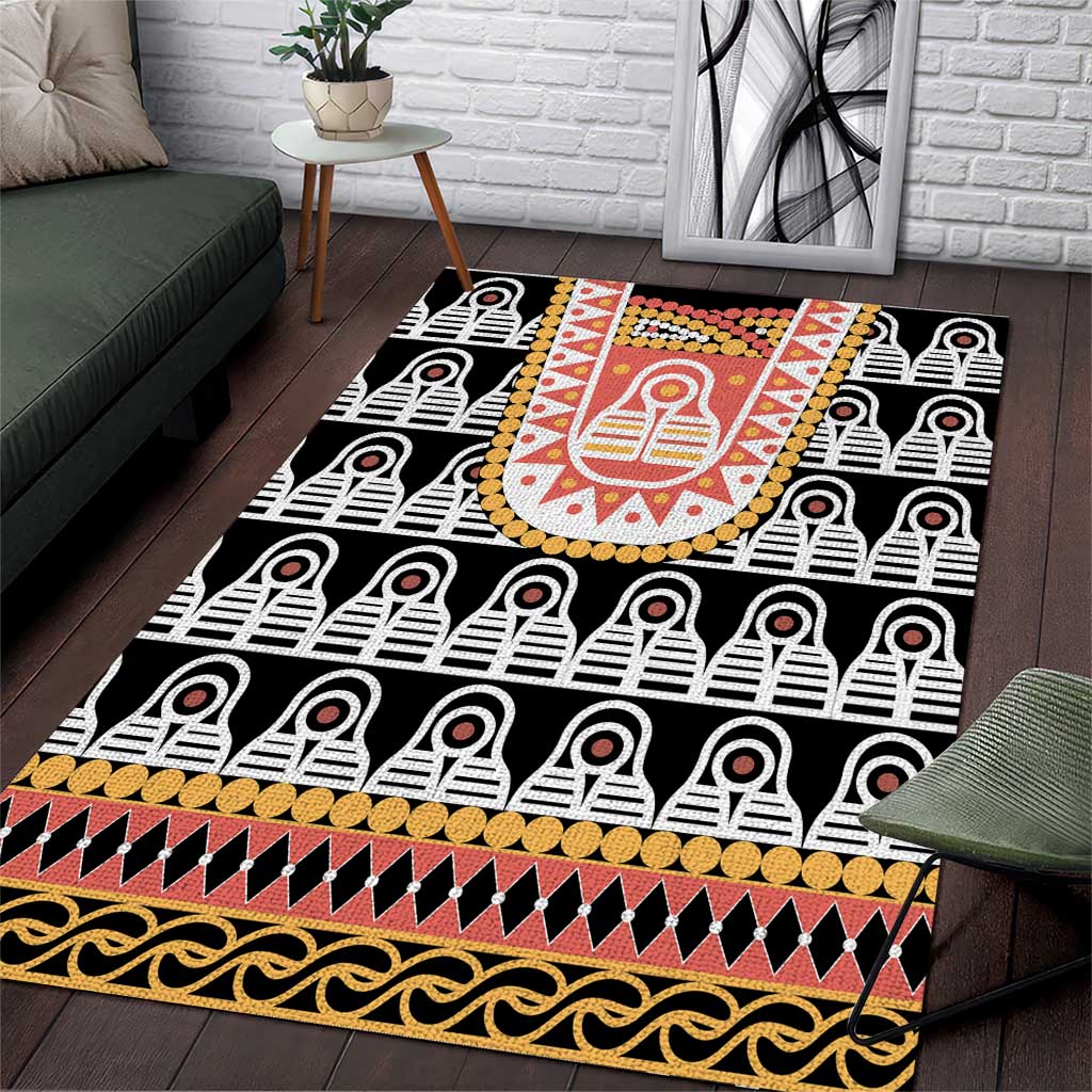 Cameroon Traditional Area Rug Toghu Pattern