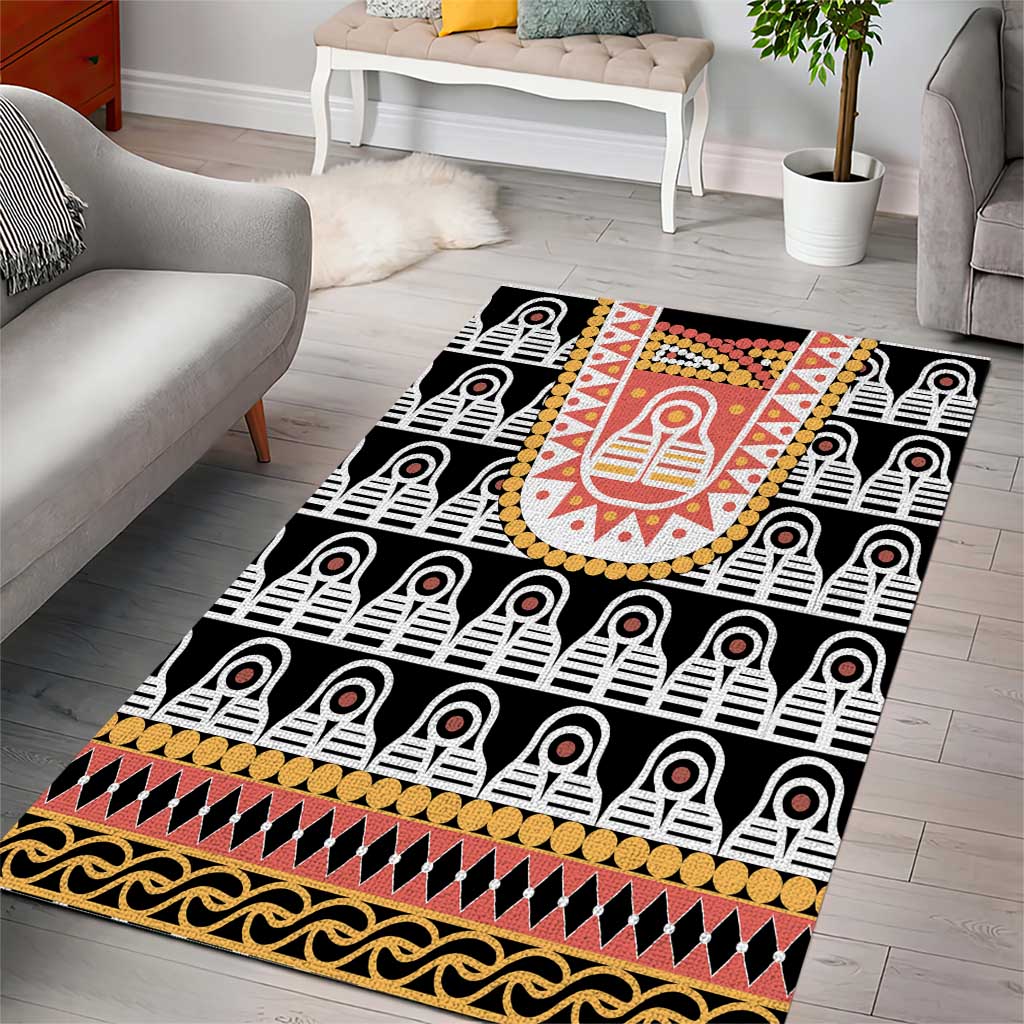 Cameroon Traditional Area Rug Toghu Pattern