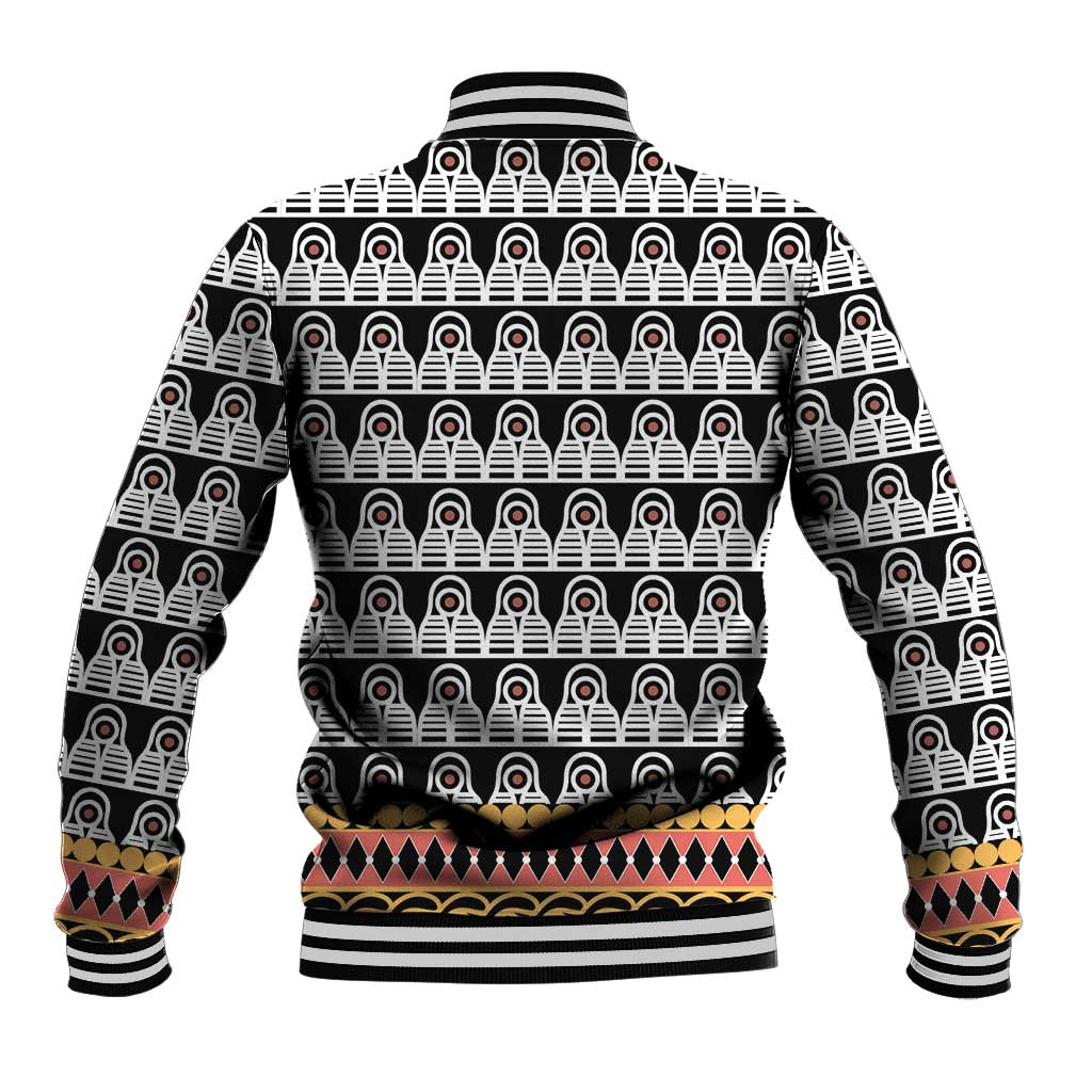 Cameroon Traditional Baseball Jacket Toghu Pattern