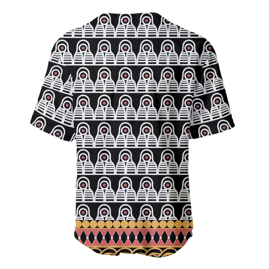 Cameroon Traditional Baseball Jersey Toghu Pattern