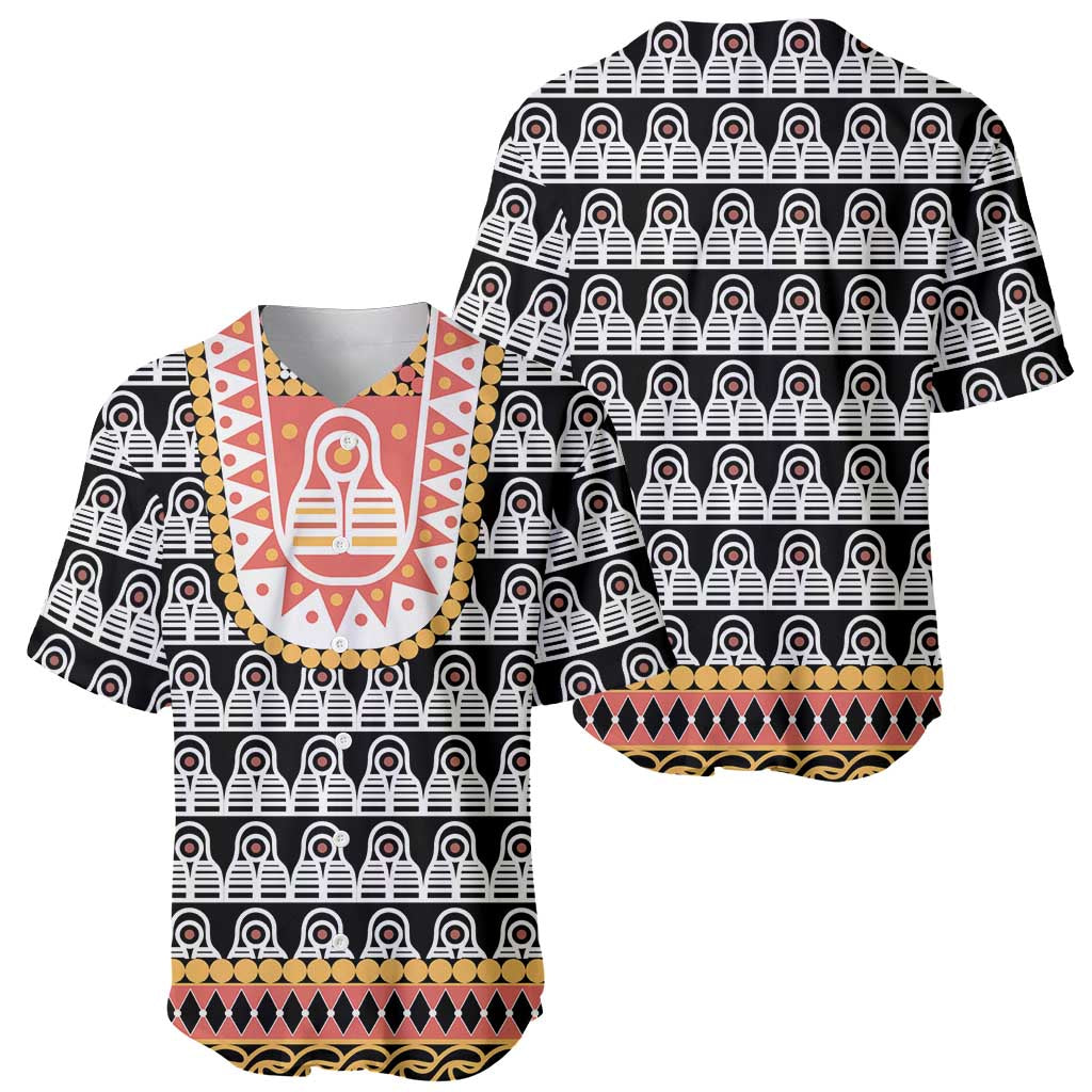 Cameroon Traditional Baseball Jersey Toghu Pattern