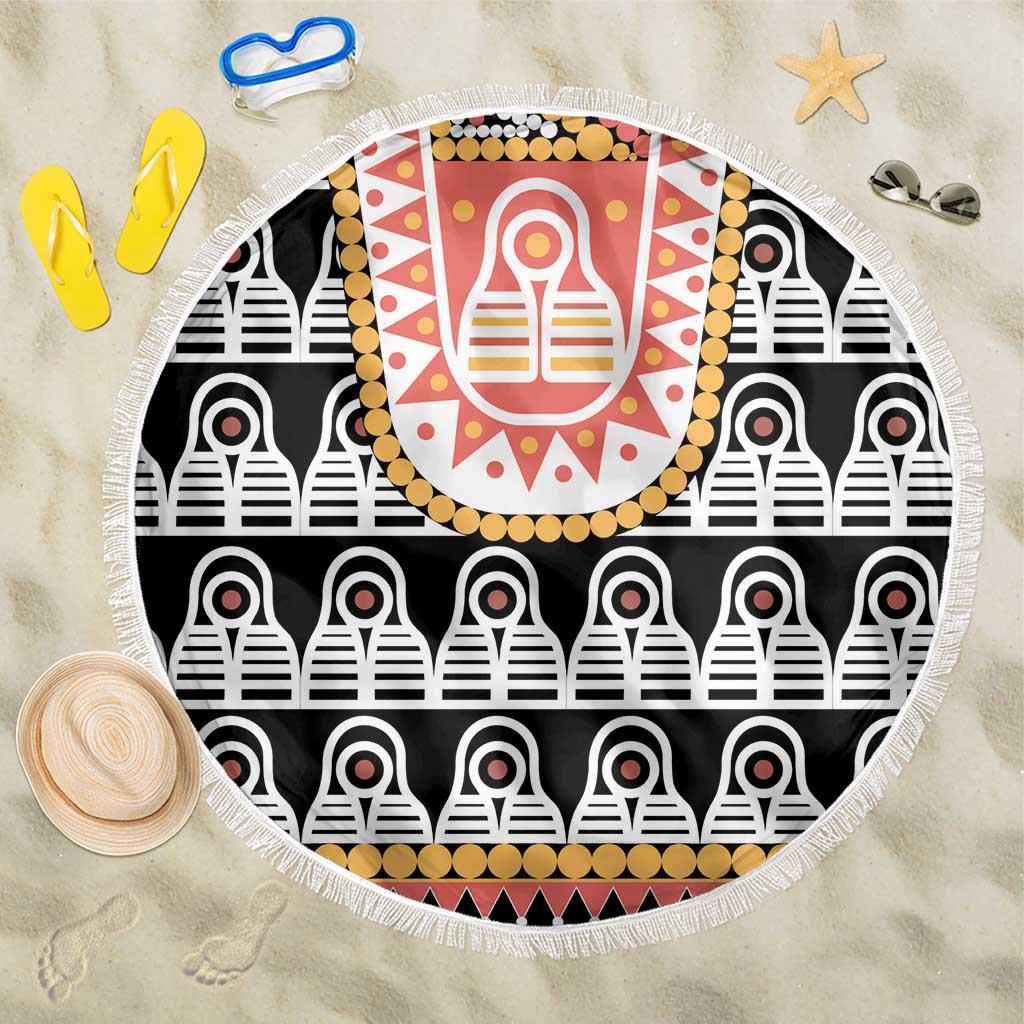 Cameroon Traditional Beach Blanket Toghu Pattern