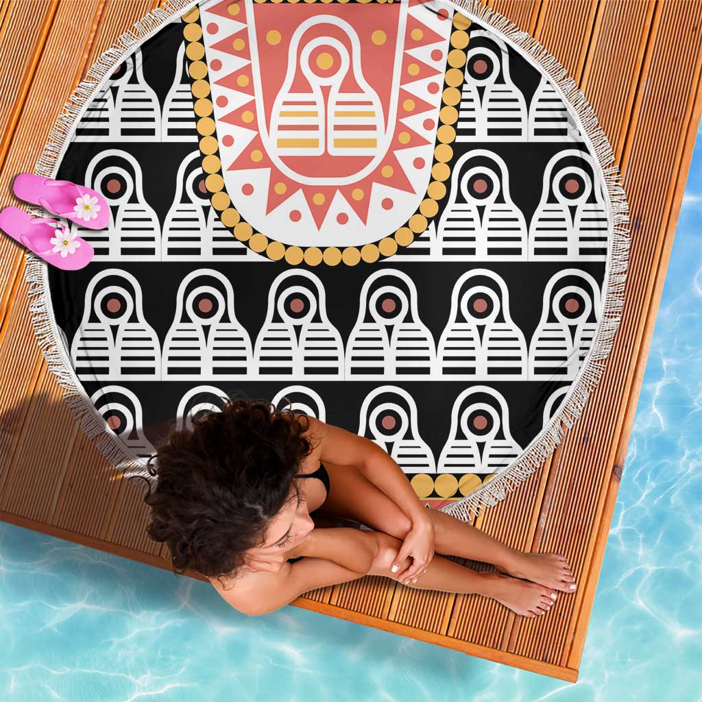 Cameroon Traditional Beach Blanket Toghu Pattern