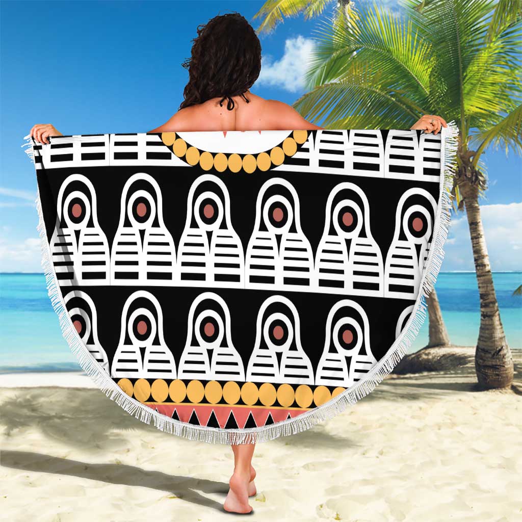 Cameroon Traditional Beach Blanket Toghu Pattern