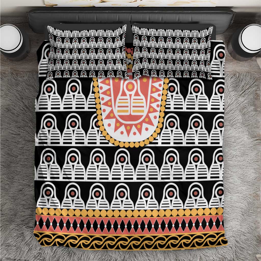 Cameroon Traditional Bedding Set Toghu Pattern
