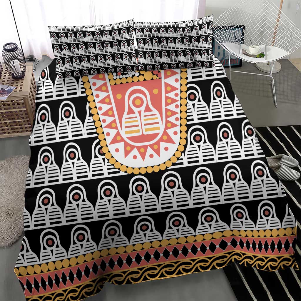 Cameroon Traditional Bedding Set Toghu Pattern