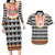 Cameroon Traditional Couples Matching Long Sleeve Bodycon Dress and Hawaiian Shirt Toghu Pattern