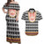 Cameroon Traditional Couples Matching Off Shoulder Maxi Dress and Hawaiian Shirt Toghu Pattern