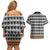 Cameroon Traditional Couples Matching Off Shoulder Short Dress and Hawaiian Shirt Toghu Pattern