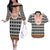 Cameroon Traditional Couples Matching Off The Shoulder Long Sleeve Dress and Hawaiian Shirt Toghu Pattern