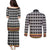 Cameroon Traditional Couples Matching Puletasi and Long Sleeve Button Shirt Toghu Pattern