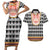 Cameroon Traditional Couples Matching Short Sleeve Bodycon Dress and Hawaiian Shirt Toghu Pattern