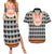 Cameroon Traditional Couples Matching Summer Maxi Dress and Hawaiian Shirt Toghu Pattern