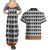 Cameroon Traditional Couples Matching Summer Maxi Dress and Hawaiian Shirt Toghu Pattern