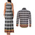 Cameroon Traditional Couples Matching Tank Maxi Dress and Long Sleeve Button Shirt Toghu Pattern