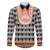 Cameroon Traditional Family Matching Long Sleeve Bodycon Dress and Hawaiian Shirt Toghu Pattern