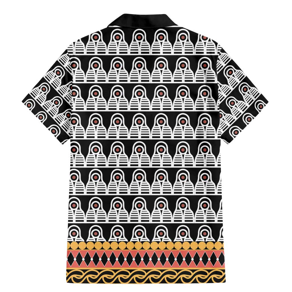 Cameroon Traditional Family Matching Mermaid Dress and Hawaiian Shirt Toghu Pattern
