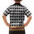Cameroon Traditional Family Matching Off The Shoulder Long Sleeve Dress and Hawaiian Shirt Toghu Pattern