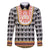 Cameroon Traditional Family Matching Off The Shoulder Long Sleeve Dress and Hawaiian Shirt Toghu Pattern