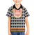 Cameroon Traditional Family Matching Off The Shoulder Long Sleeve Dress and Hawaiian Shirt Toghu Pattern