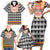 Cameroon Traditional Family Matching Short Sleeve Bodycon Dress and Hawaiian Shirt Toghu Pattern
