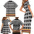Cameroon Traditional Family Matching Short Sleeve Bodycon Dress and Hawaiian Shirt Toghu Pattern