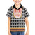 Cameroon Traditional Family Matching Short Sleeve Bodycon Dress and Hawaiian Shirt Toghu Pattern
