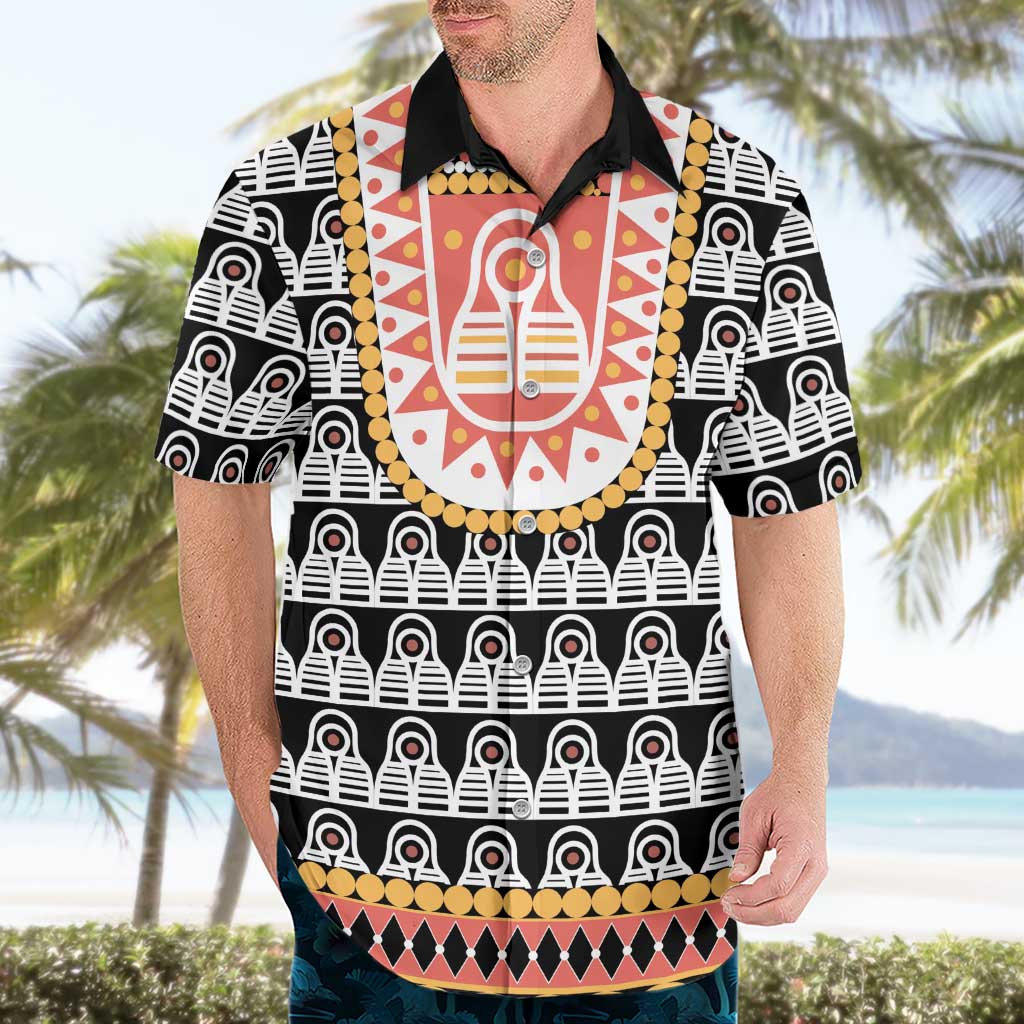 Cameroon Traditional Hawaiian Shirt Toghu Pattern