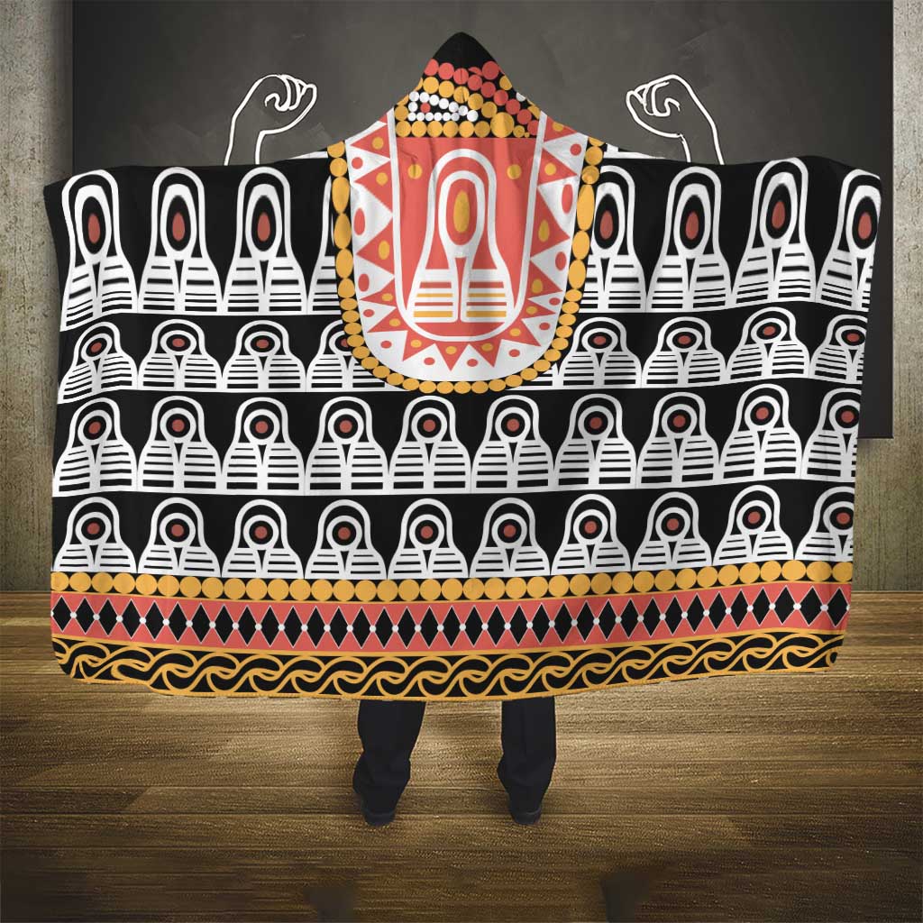 Cameroon Traditional Hooded Blanket Toghu Pattern